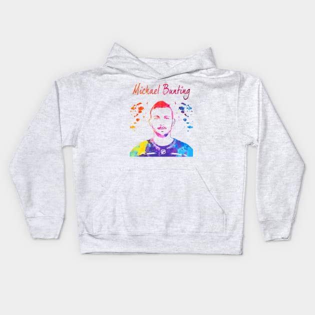 Michael Bunting Kids Hoodie by Moreno Art